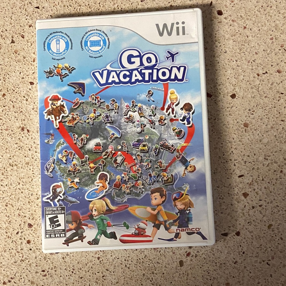Go Vacation for Wii by Namco - White and Multicolor